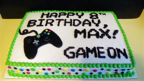 Gamer Birthday Cake Birthday Sheet Cakes Happy Birthday Cakes Xbox Cake