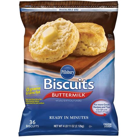 How much sodium is in buttermilk biscuits? Pillsbury Biscuits, Buttermilk (36 each) - Instacart