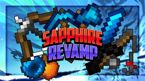 Sapphire 16x Revamp Fps Pvp Pack Minecraft Texture Pack