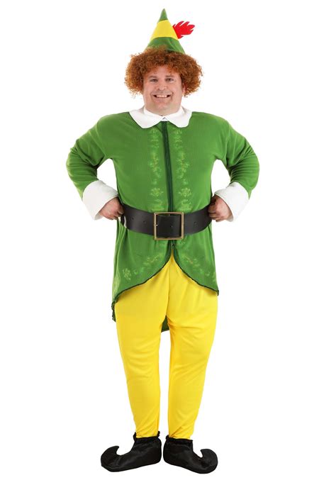 Mens Plus Size Buddy The Elf Costume