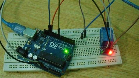 Control A Led Using Relay Arduino Youtube