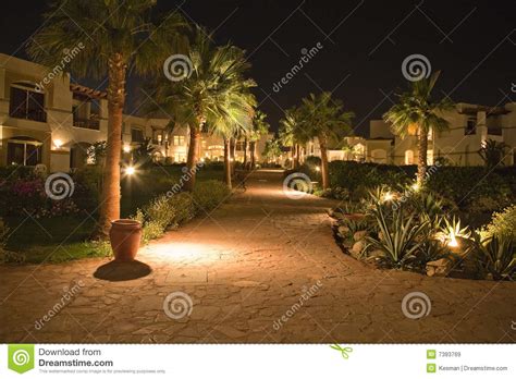 Luxurious Resort Night Scene Stock Image Image Of Egyptian Night