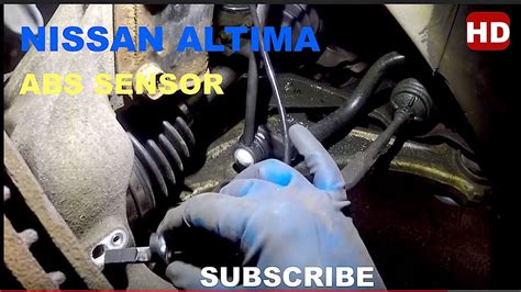 Nissan Altima How To Replaced Abs Sensor Youtube