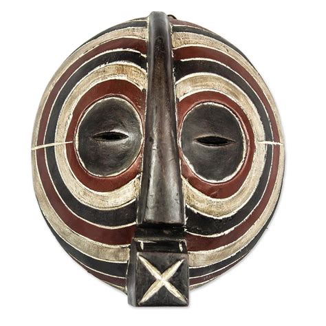 Unicef Market Hand Made Wood Mask From Africa Luba Death Mask