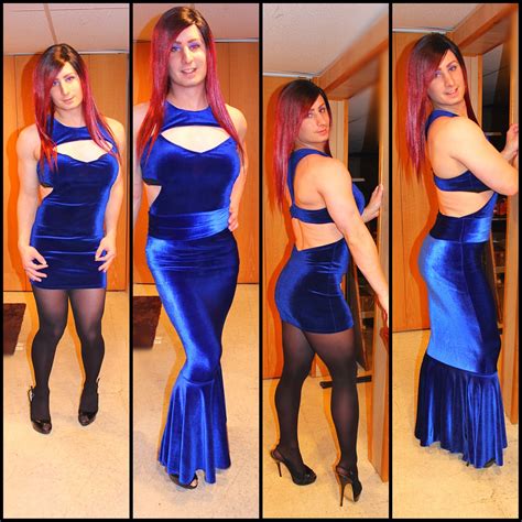 dress up bodycon dress sissy maid transgender girls crossdressers velvet beautiful quick