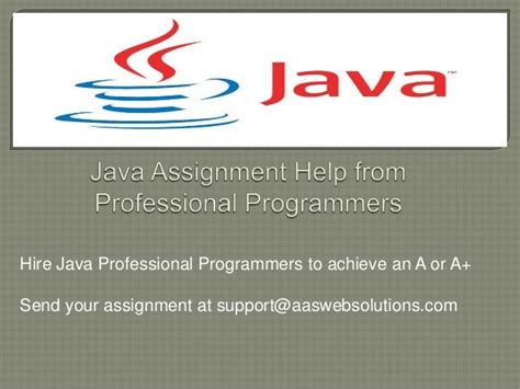 Java Assignment Help And Java Programming Help