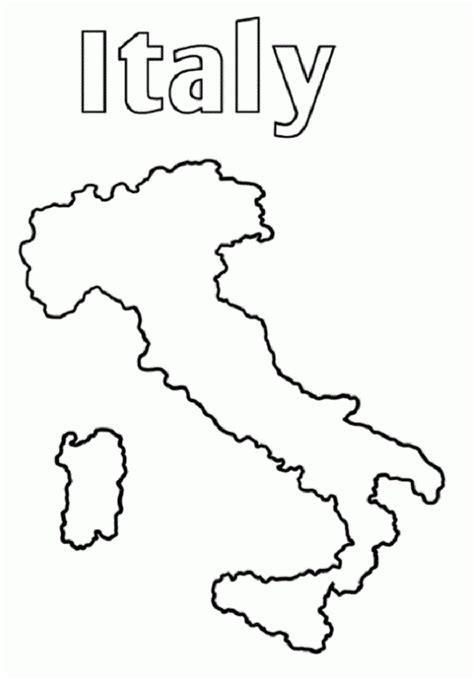 Mapas De Italia Para Colorear Colorear Imágenes