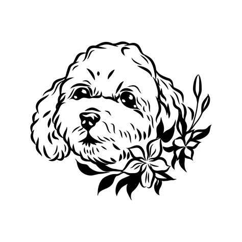 Poodle Flower Svg Digital File Poodle For Printing On Etsy Uk