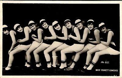 Mack Sennett Girls Bathing Beauties Flappers Old Real Photo Postcard No