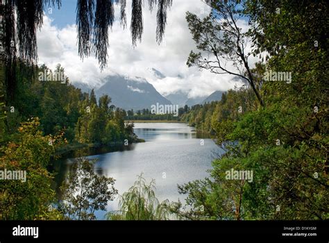 Lake Matheson South Island New Zealand Stock Photo Alamy