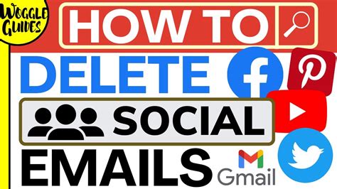 How To Delete All Social Emails In Gmail Youtube