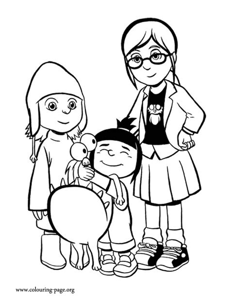 Despicable Me Agnes Coloring Pages Printable Coloring Pages