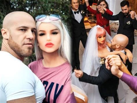 kazakhstan bodybuilder marries a sex doll after two years of dating