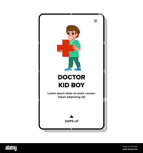Doctor Kid Boy Vector Stock Vector Image And Art Alamy