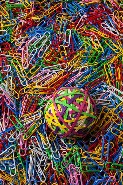Discover over 159 of our best selection of 1 on aliexpress.com with. Rubberband ball and paperclips Photograph by Garry Gay