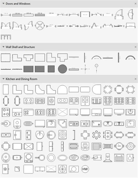 Floor Plan Design Symbols