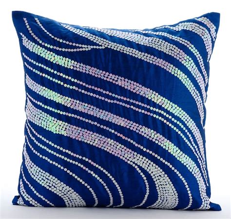 Thehomecentric Handmade Royal Blue Decorative Pillows Cover 16x16