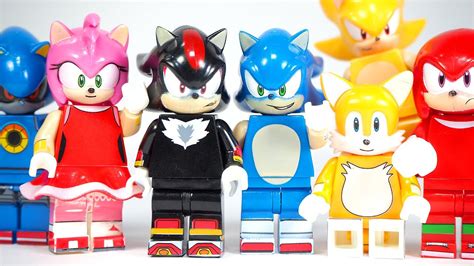 Set 8 New Minifigure Super Sonic The Hedgehog Infinitto Character Chaos