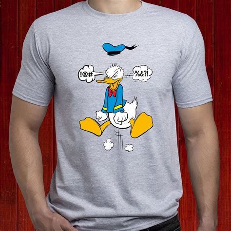 Angry Donald Duck T Shirt Donald Duck Swearing Tshirt Disney Etsy