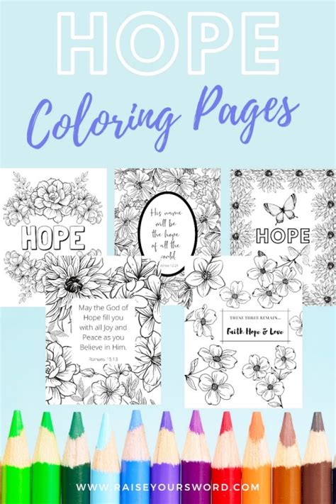Free Hope Coloring Pages To Encourage You