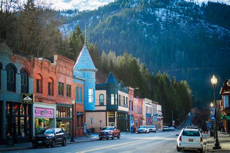 Downtown Wallace Image Idaho Tourism Vacations And Travel