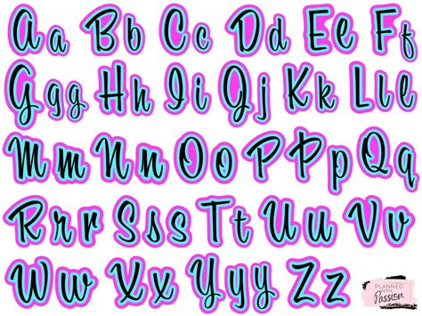 Layered Cursive Font Svg Alphabet Svg Fonts For Cricut Etsy Ireland
