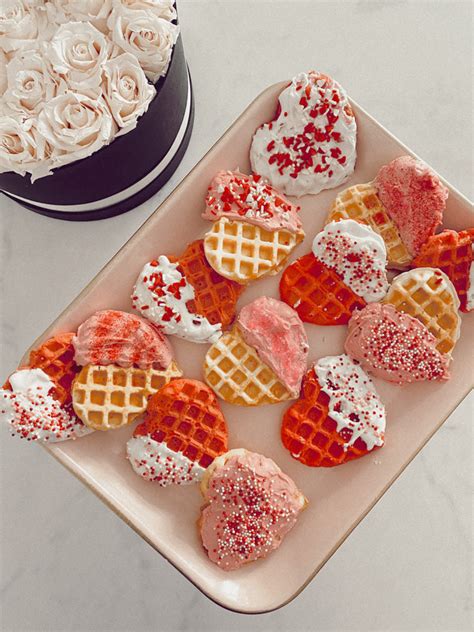Valentines Day Heart Waffles