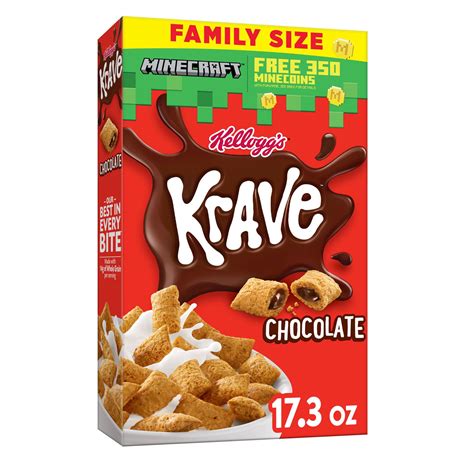Kellogg S Krave Chocolate Cold Breakfast Cereal 17 3 Oz