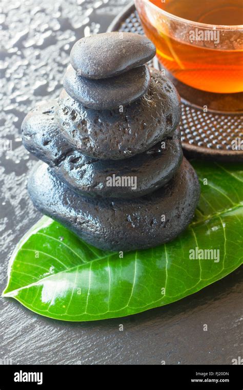Black Zen Stones Stock Photo Alamy