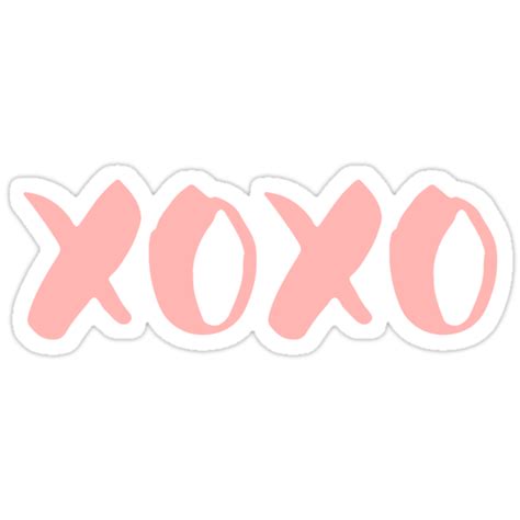 xoxo stickers by c elizabeth redbubble