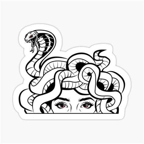 Medusa Sticker For Sale By Personaldata Redbubble