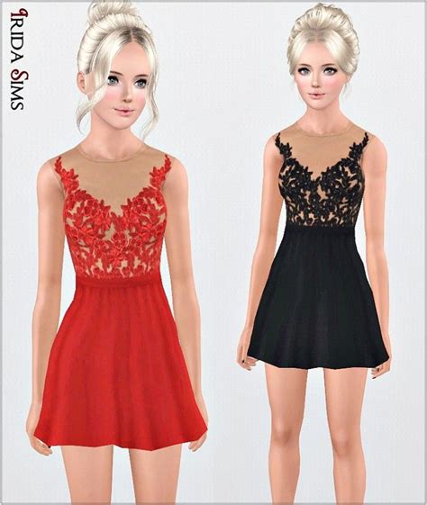 Irida Sims3 Dress 52 I By Irida Sims 3 Downloads Cc Caboodle
