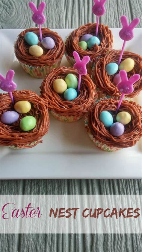 Easter Nest Cupcakes For A Whimsical Look To Your Easter Dessert Table Recipe Easter Dessert