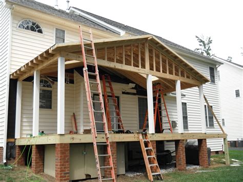 Building A Porch Roof Frame
