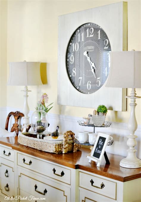 Check spelling or type a new query. Oversized Wall Clock in the Dining Room