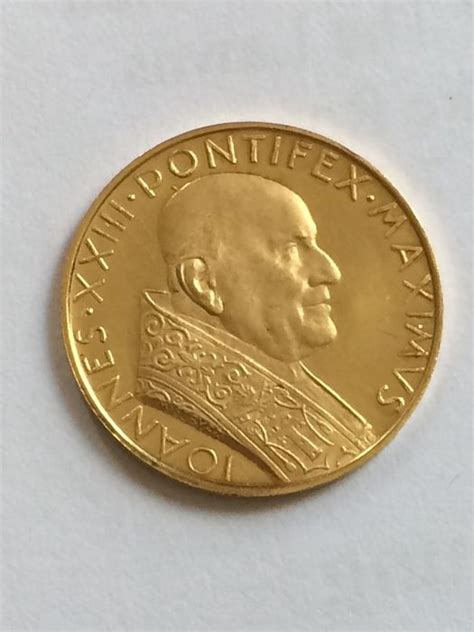 Erhaltung siehe bilder, sie bieten auf die abgebildete medaille, münze. Vatican - Medal 'Papst Johannes XXIII Pontifex' - 3.50 g ...