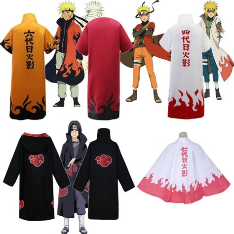 Anime Naruto Cosplay Costume Yondaime Hokage Uchiha Itachi Namikaze