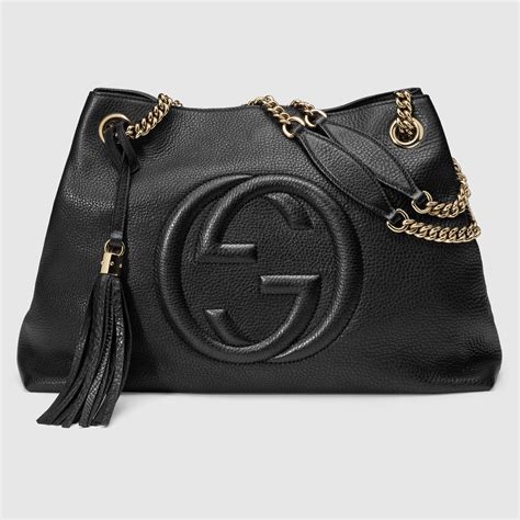 Gucci Black Soho Leather Shoulder Bag