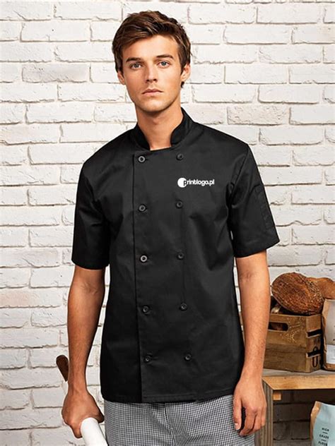 Bluza kucharska z krótkim rękawem Premier Workwear | Zamów haft