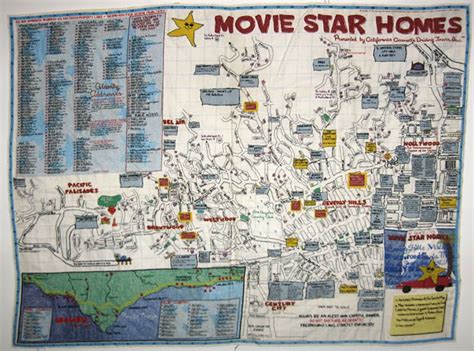 35 Hollywood Stars Homes Map Maps Database Source