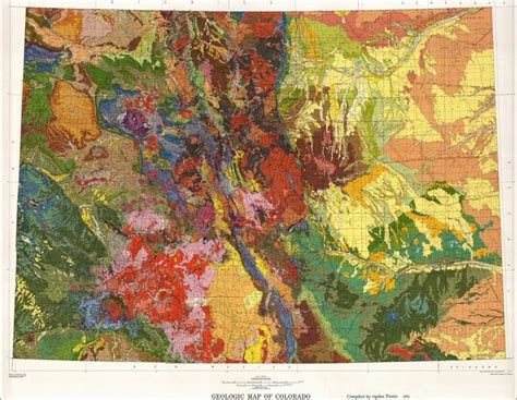 Geologic Map Of Colorado Colorado Map Geology Map Art