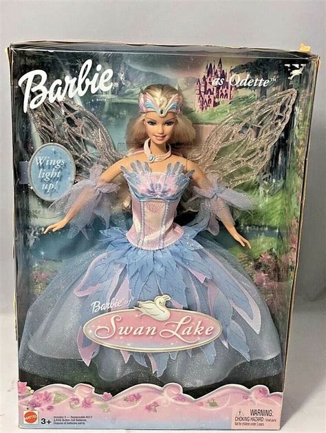 2003 Mattel Barbie As Odette In Swan Lake Doll Light Up Wings