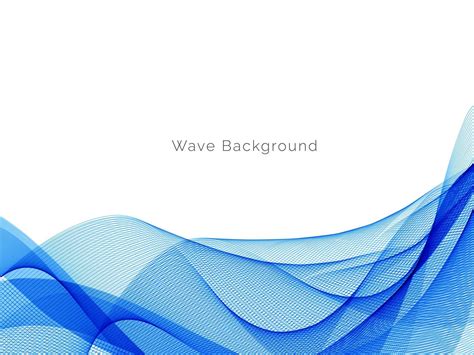 Abstract Smooth Stylish Blue Wave Background 2182140 Vector Art At Vecteezy