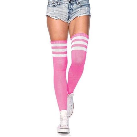Leg Avenue Womens Athlete Thigh Highs Stockings With 984 Liked On Polyvore