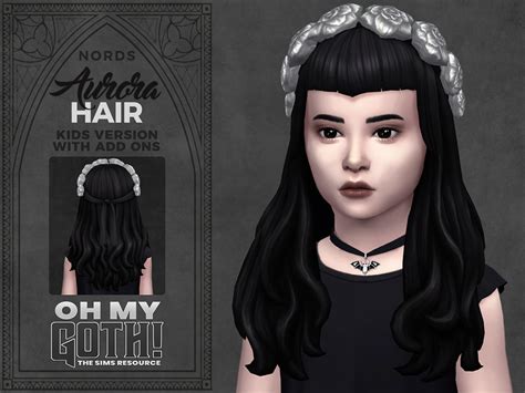The Sims Resource Oh My Goth Aurora Hair For Kids