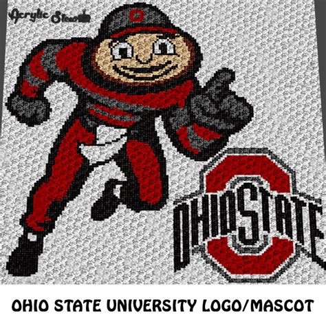 Ohio State University Osu Buckeyes College Logo And Brutus Mascot Colu