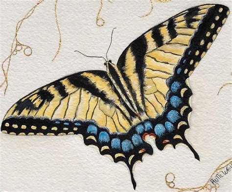 Swallowtail Butterfly Artwork Butterfly Wall Art Original Etsy