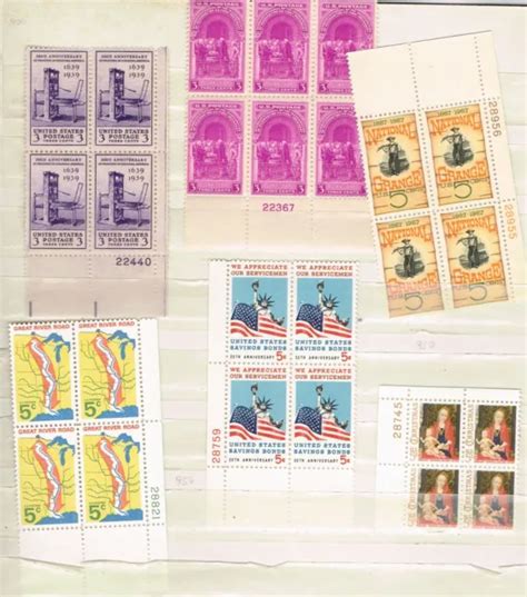 6 05 Cent Plate Blocks Us Mint Mnh Postage Stamps 11 039 699