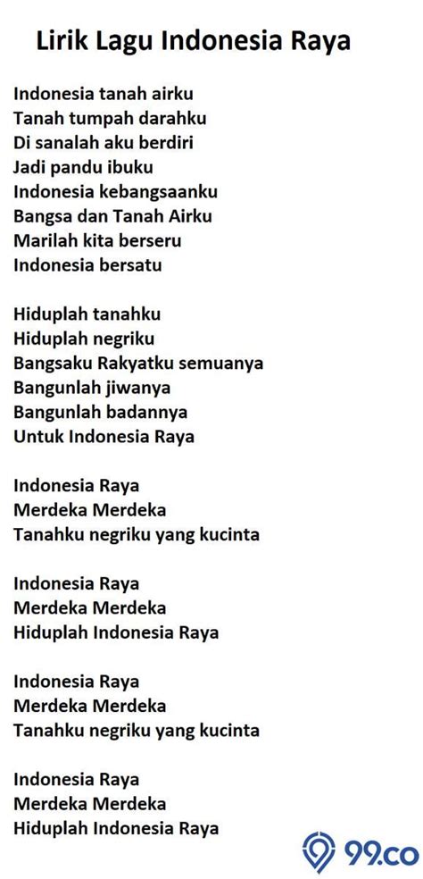 Lirik Lagu Indonesia Raya 3 Stanza Dan Latar Belakang Sejarahnya
