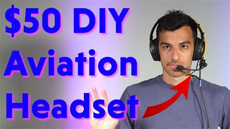 Diy Aviation Headset Using Active Noise Cancelling Headphones Youtube